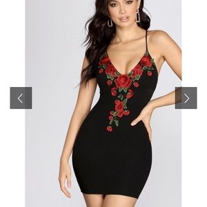 Windsor black rose dress